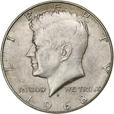 United States, Half Dollar, Kennedy Half Dollar, 1968, U.S. Mint, Silver