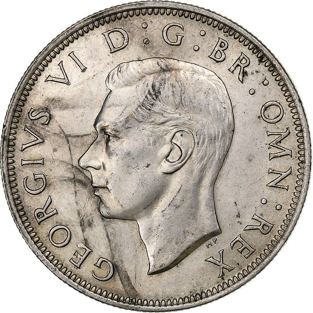 Gran Bretagna, George VI, 1/2 Crown, 1945, Argento, SPL-, KM:856