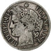 França, 2 Francs, Cérès, 1887, Paris, Prata, VF(20-25), Gadoury:530a, Le