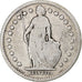 Switzerland, Franc, 1875, Bern, Silver, VG(8-10), KM:24