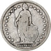 Suiza, Franc, 1887, Bern, Plata, BC, KM:24