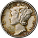 United States, Dime, 1944, Philadelphia, Silver, AU(50-53)