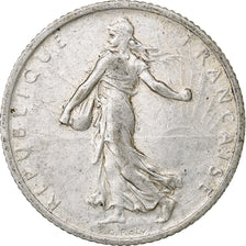 France, Franc, Semeuse, 1911, Paris, Silver, EF(40-45), Gadoury:467