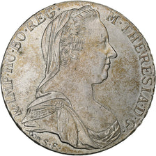Austria, Maria Theresa, Thaler, 1780, Vienna, Restrike, Silver, AU(55-58)