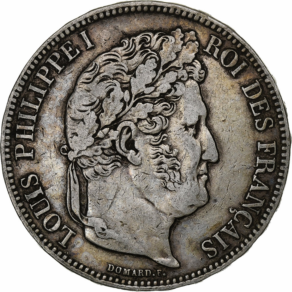 France, 5 Francs, Louis-Philippe, 1838, Marseille, Argent, TTB, Gadoury:678, Le