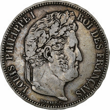 France, 5 Francs, Louis-Philippe, 1838, Marseille, Argent, TTB, Gadoury:678, Le