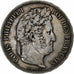 France, 5 Francs, Louis-Philippe, 1838, Marseille, Argent, TTB, Gadoury:678, Le