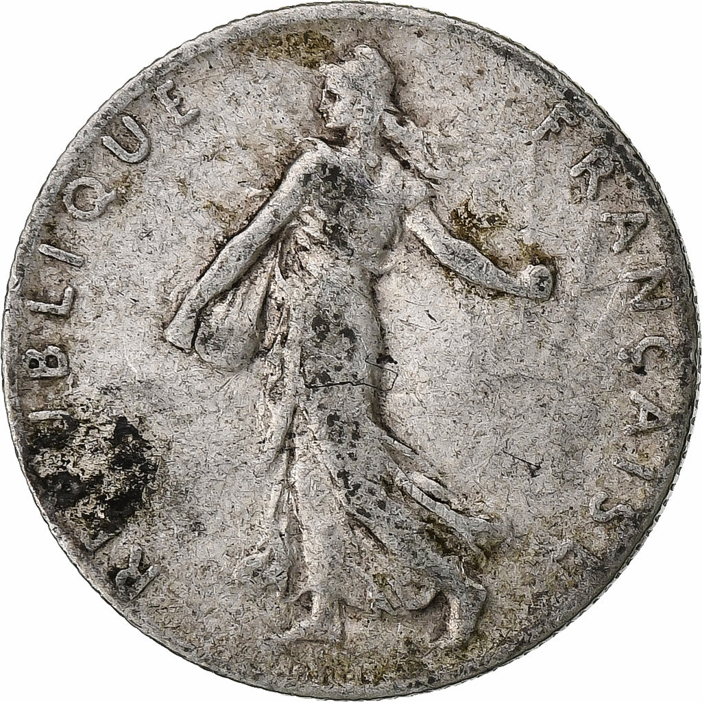 France, 50 Centimes, Semeuse, 1905, Paris, Silver, VF(30-35), Gadoury:420, Le