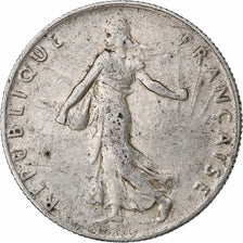 Francia, 50 Centimes, Semeuse, 1907, Paris, Plata, MBC+, Gadoury:420, Le