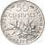 Frankreich, 50 Centimes, Semeuse, 1908, Silber, VZ, Gadoury:420, KM:854