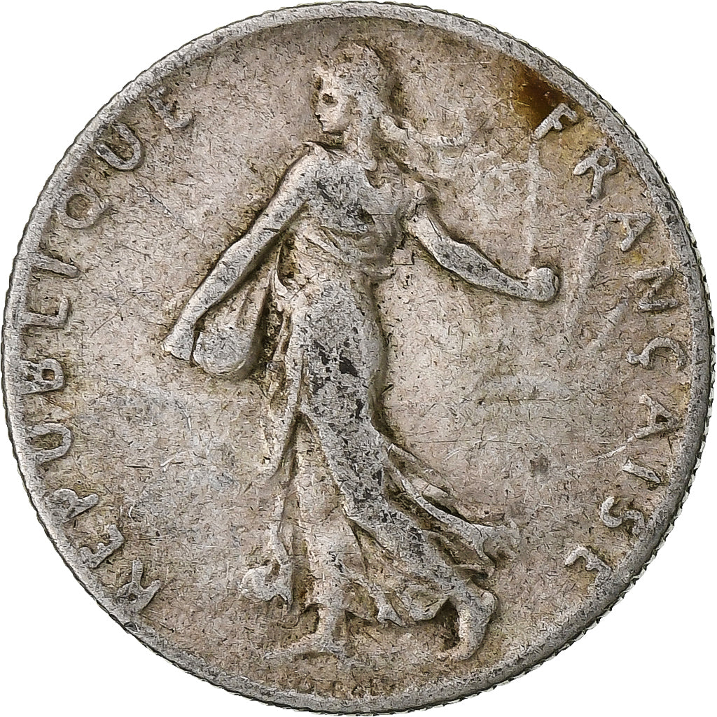 Coin, France, Semeuse, 50 Centimes, 1911, VF(20-25), Silver, KM:854, Gadoury:420