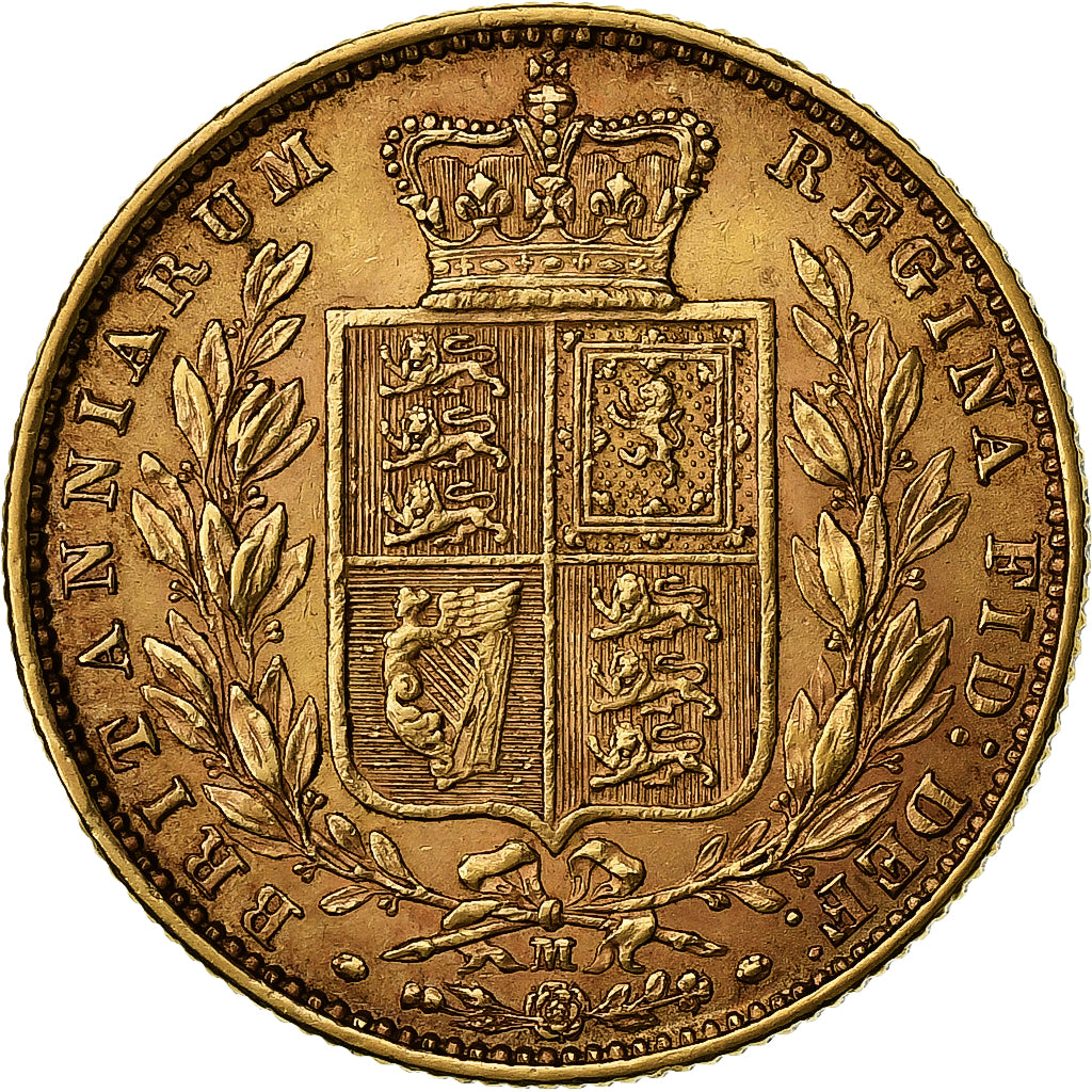 Australia, Victoria, Sovereign, 1874, Melbourne, Gold, EF(40-45), KM:6