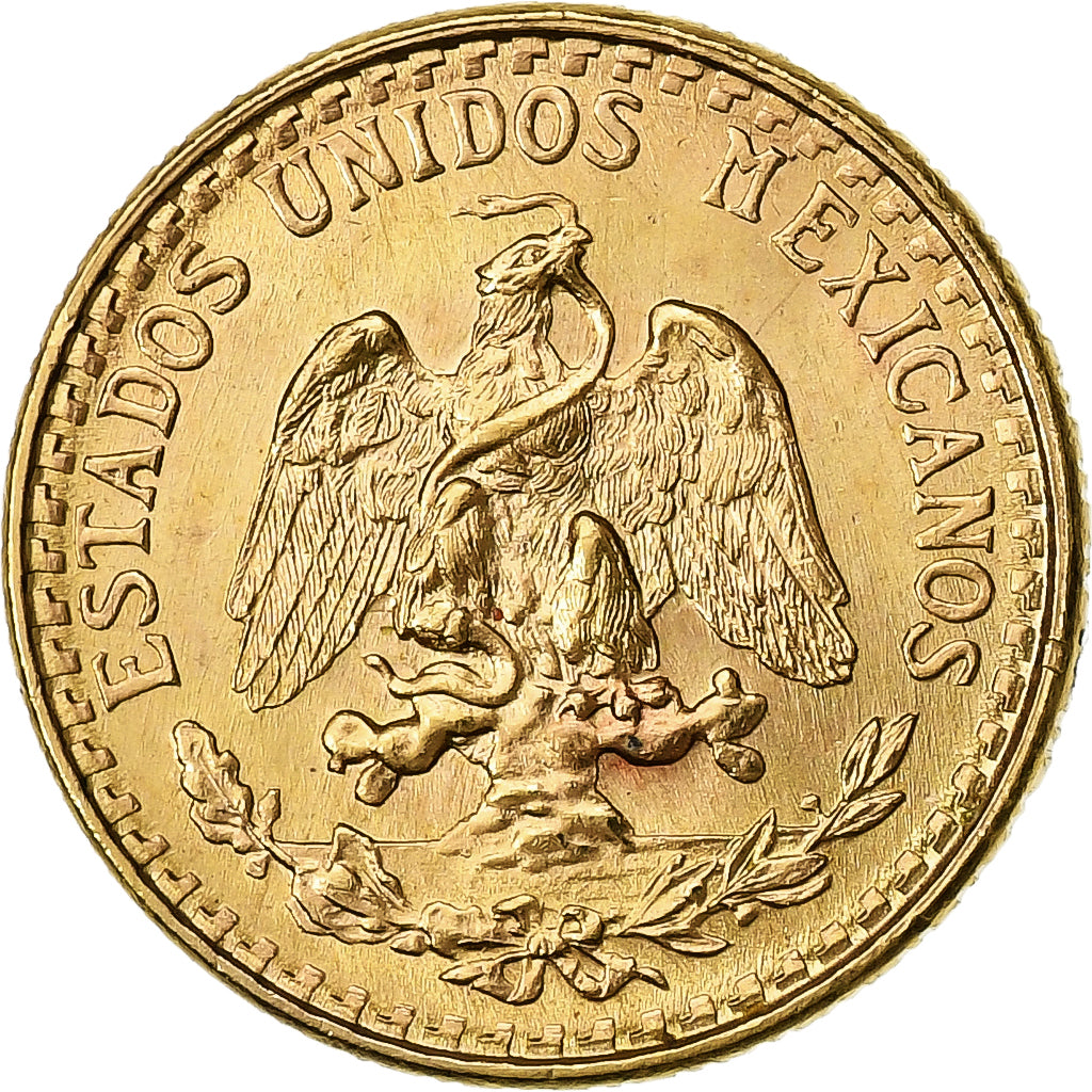 Messico, 2 Pesos, 1945, Mexico City, Oro, SPL, KM:461