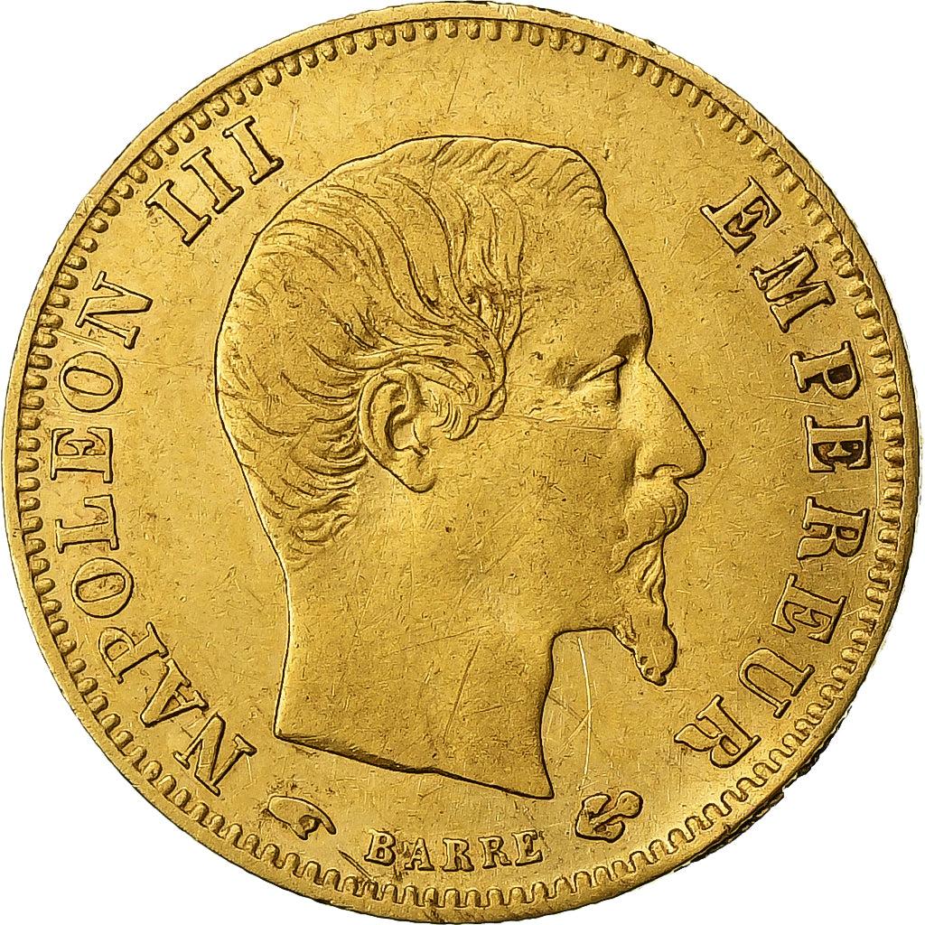 France, Napoleon III, 5 Francs, 1859, Paris, Gold, EF(40-45), Gadoury:1001, Le