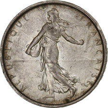 Francja, 5 Francs, Semeuse, 1966, Paris, Srebro, AU(55-58), Gadoury:770, Le