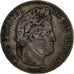 France, 5 Francs, Louis-Philippe, 1842, Bordeaux, Silver, VF(20-25)