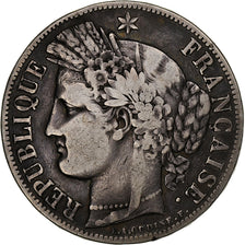 France, 5 Francs, Cérès, 1849, Paris, Silver, VF(20-25), Gadoury:719, Le