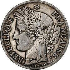 France, 5 Francs, Cérès, 1849, Paris, Argent, TB+, Gadoury:719, Le
