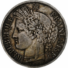 France, 5 Francs, Cérès, 1849, Paris, Silver, EF(40-45), Gadoury:719, Le