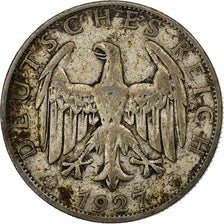 ALEMANHA, REPÚBLICA DE WEIMAR, 2 Mark, 1927, Berlin, Prata, EF(40-45)