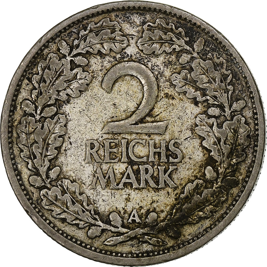 ALEMANHA, REPÚBLICA DE WEIMAR, 2 Mark, 1927, Berlin, Prata, EF(40-45)