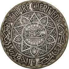 Morocco, Mohammed V, 20 Francs, AH 1352/1933, Paris, Silver, EF(40-45), KM:39