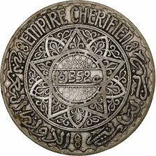 Morocco, Mohammed V, 20 Francs, AH 1352/1933, Paris, Silver, EF(40-45), KM:39