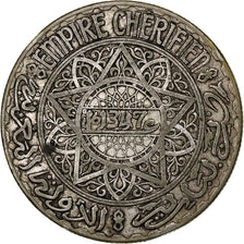 Morocco, Mohammed V, 20 Francs, 1347, Paris, Silver, EF(40-45), KM:39