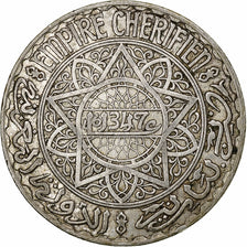 Morocco, Mohammed V, 20 Francs, 1347, Paris, Silver, AU(55-58), KM:39