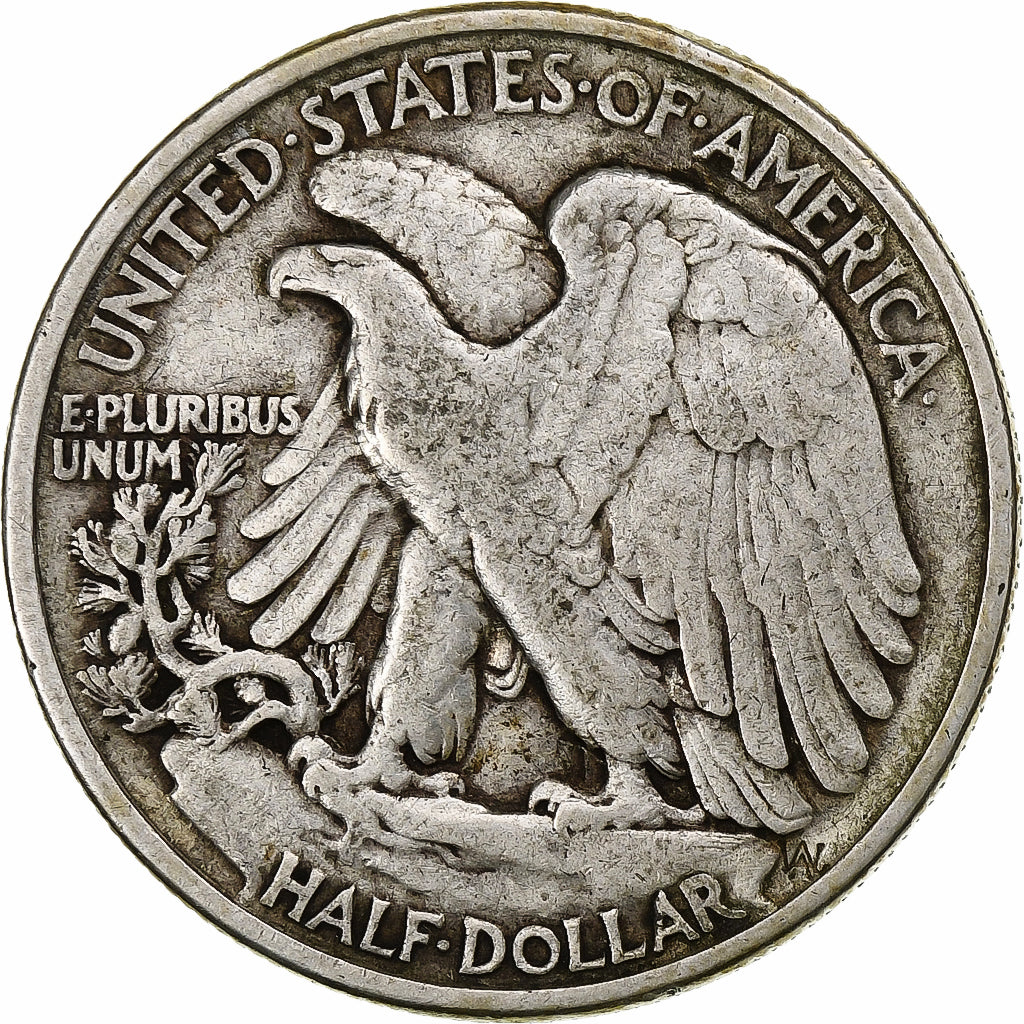United States, Half Dollar, Walking Liberty Half Dollar, 1938, U.S. Mint