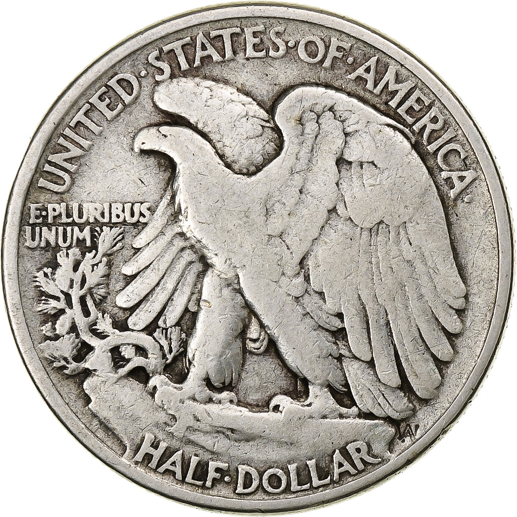 United States, Half Dollar, Walking Liberty Half Dollar, 1943, U.S. Mint