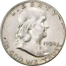 Stati Uniti, Half Dollar, Franklin Half Dollar, 1954, U.S. Mint, Argento, SPL-