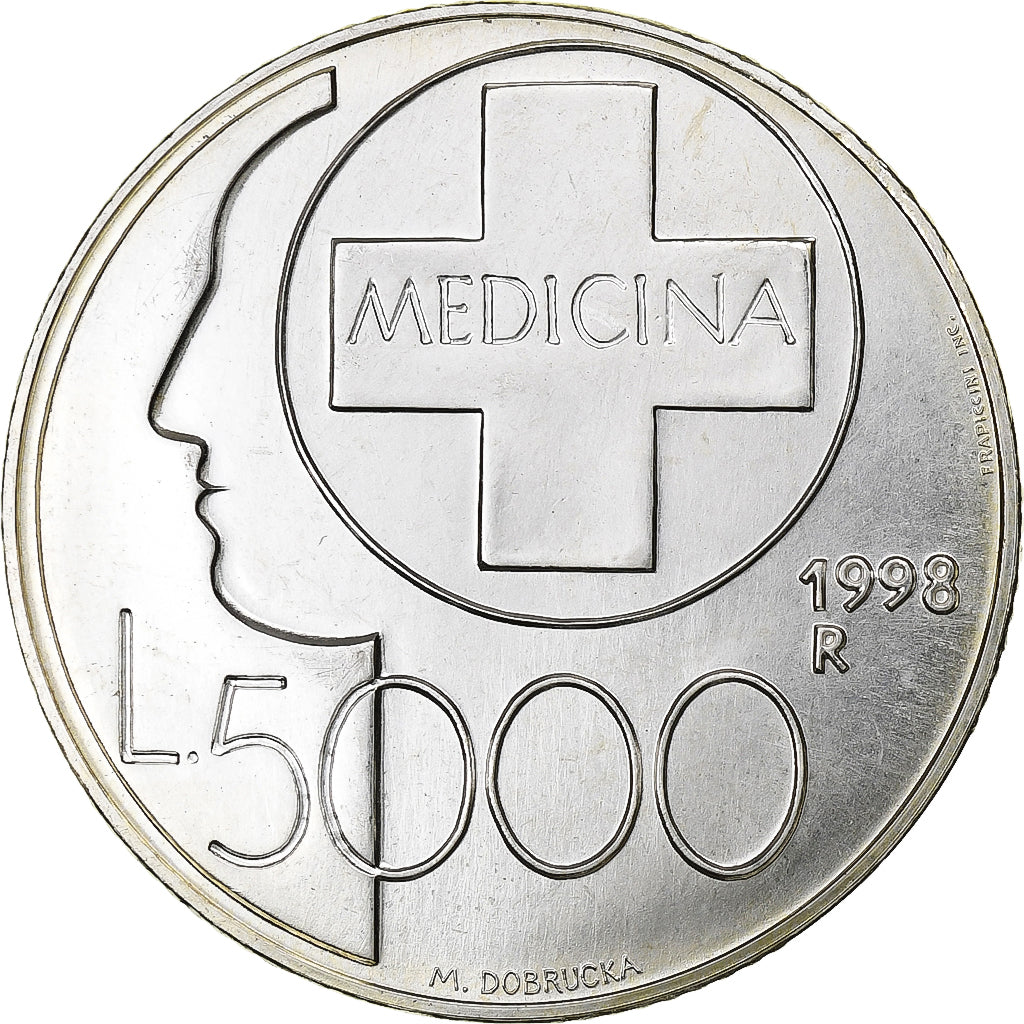 San Marino, 5000 Lire, 1998, Rome, Silber, UNZ, KM:385