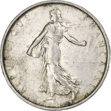 Francja, 5 Francs, Semeuse, 1965, Srebro, AU(50-53), Gadoury:770, KM:926