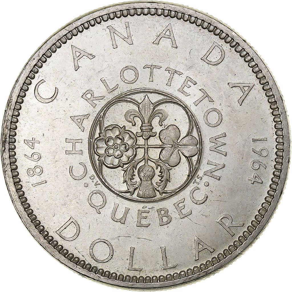 Canada, Elizabeth II, Dollar, 1964, Royal Canadian Mint, Srebro, AU(55-58)