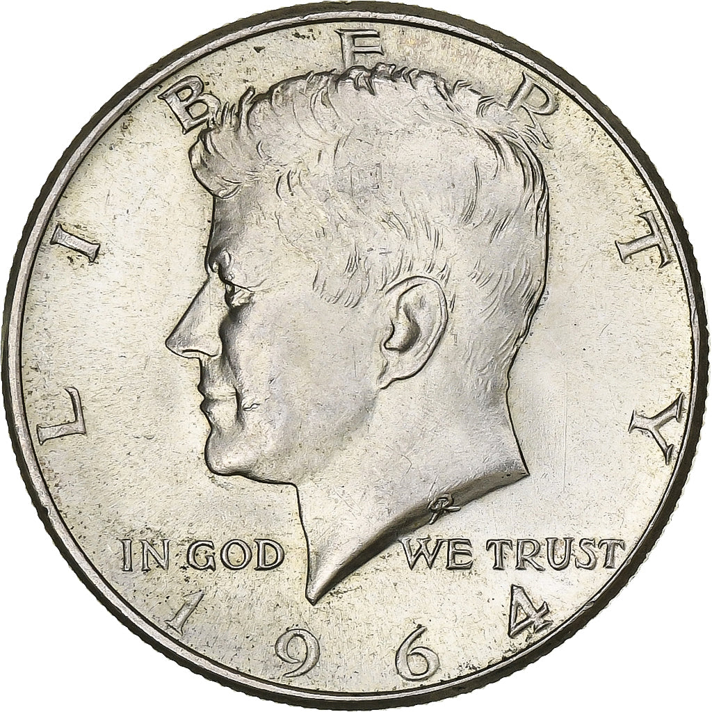 United States, Half Dollar, Kennedy, 1964, Philadelphia, Silver, AU(55-58)