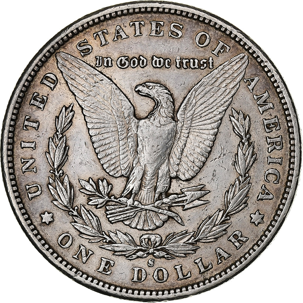 United States, Morgan dollar, 1897, San Francisco, Silver, EF(40-45), KM:110