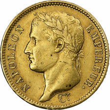 França, Napoleon I, 40 Francs, 1811, Paris, Dourado, AU(50-53), Gadoury:1084