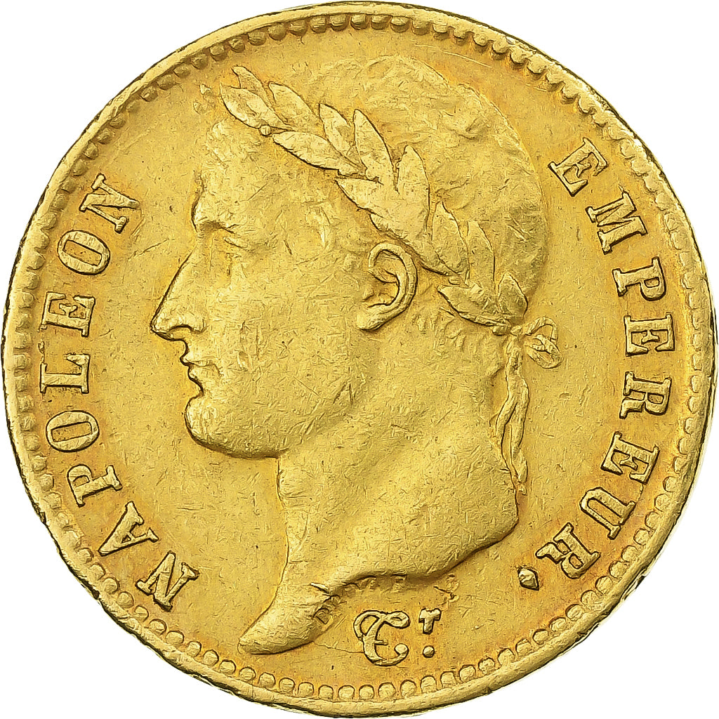 Francia, 20 Francs, Napoléon I, 1810, Paris, Oro, MBC, Gadoury:1025, KM:695.1