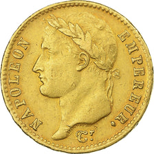 Francia, 20 Francs, Napoléon I, 1810, Paris, Oro, MBC, Gadoury:1025, KM:695.1