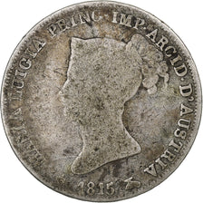 ITALIAN STATES, PARMA, Maria Luigia, Lira, 1815, Silver, G(4-6), KM:28