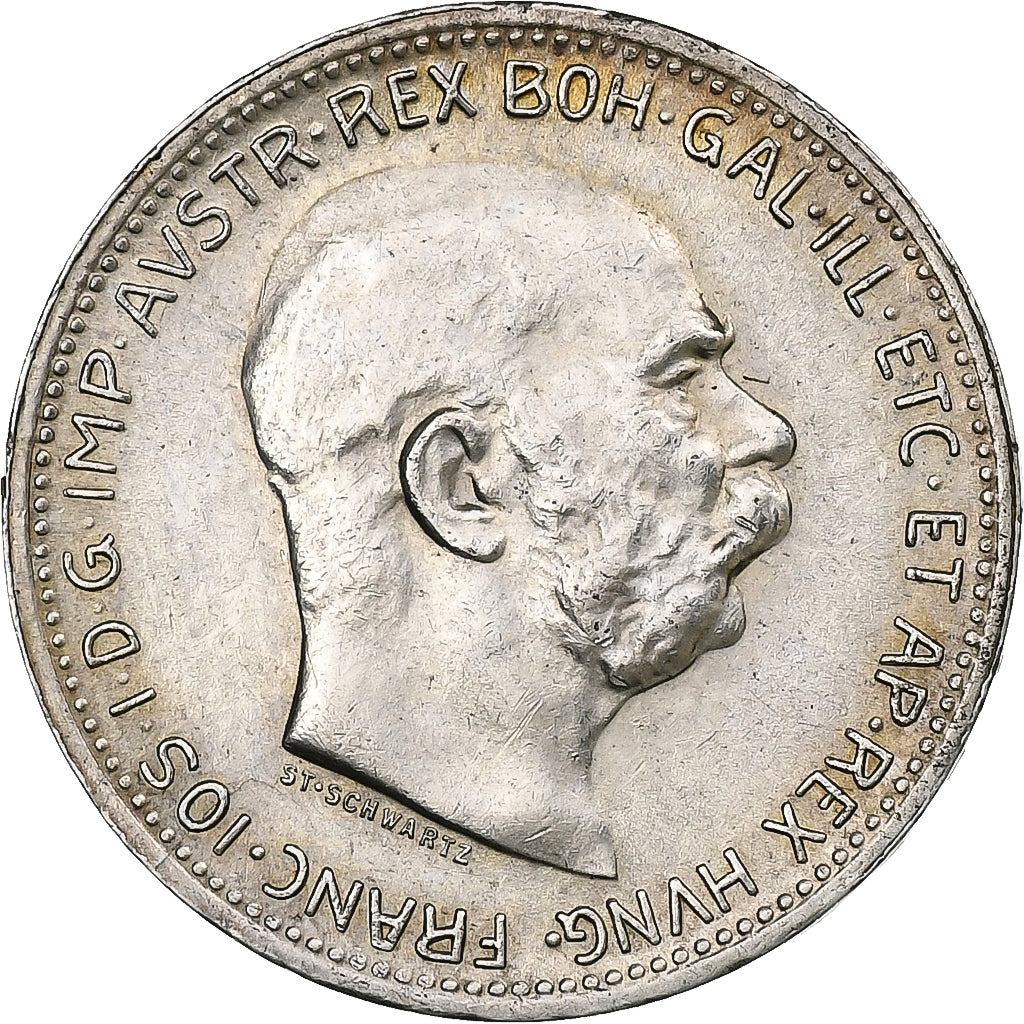 Oostenrijk, Franz Joseph I, Corona, 1916, Zilver, UNC-, KM:2820