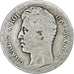 Francia, 1/2 Franc, Charles X, 1829, Paris, Plata, BC, Gadoury:402, KM:723.1