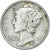 États-Unis, Dime, Mercury Dime, 1941, U.S. Mint, Argent, TTB+, KM:140