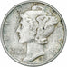 Stati Uniti, Dime, Mercury Dime, 1941, U.S. Mint, Argento, BB+, KM:140
