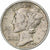 États-Unis, Dime, Mercury Dime, 1942, U.S. Mint, Argent, TTB+, KM:140