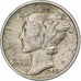 Stati Uniti, Dime, Mercury Dime, 1942, U.S. Mint, Argento, BB+, KM:140
