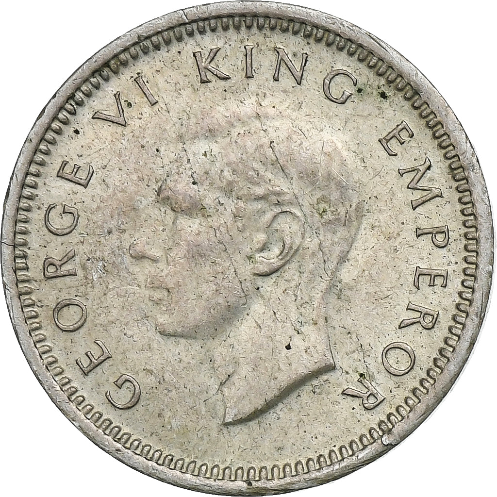 Nueva Zelanda, George VI, 3 Pence, 1946, British Royal Mint, Plata, EBC, KM:7