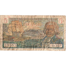 Africa equatoriale francese, 5 Francs, Bougainville, B+