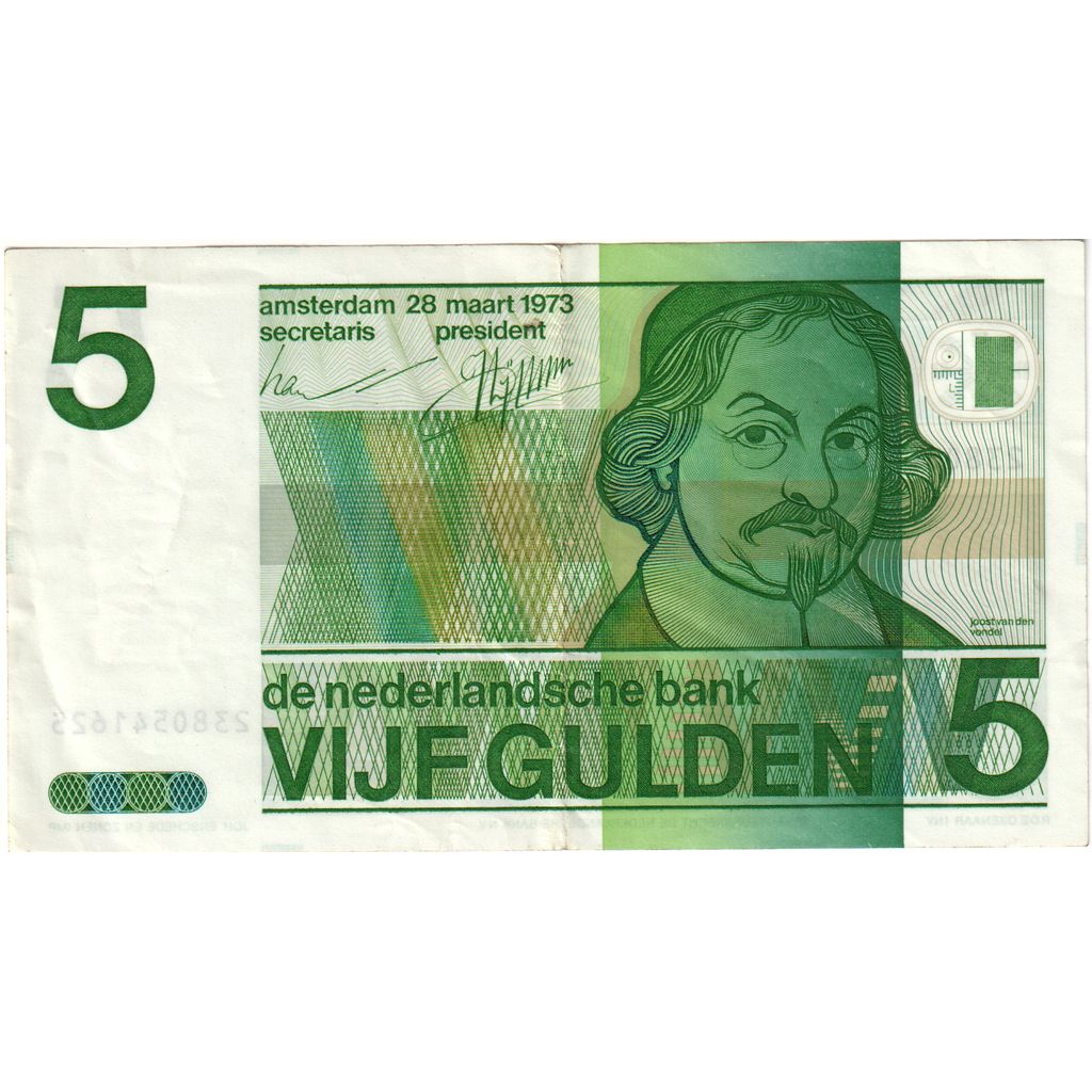 Nederland, 5 Gulden, 1973-03-28, TTB